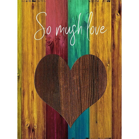 So Much Love White Modern Wood Framed Art Print by Phillip, Jamie