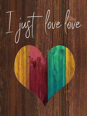 Love Love Black Ornate Wood Framed Art Print with Double Matting by Phillip, Jamie