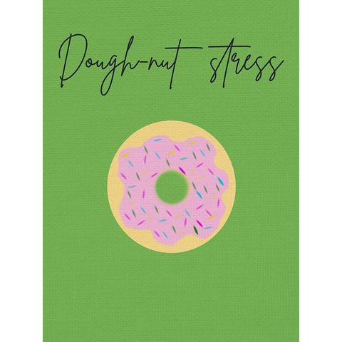 Doughnut Stress Black Modern Wood Framed Art Print with Double Matting by Phillip, Jamie