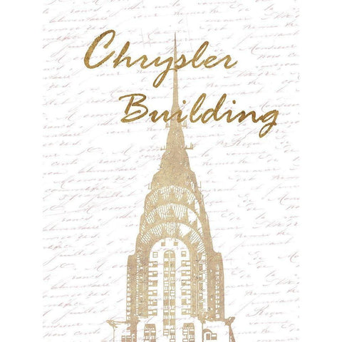 Chrysler NY Gold Ornate Wood Framed Art Print with Double Matting by Phillip, Jamie