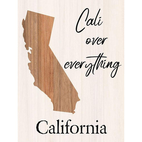 California Black Modern Wood Framed Art Print by Phillip, Jamie