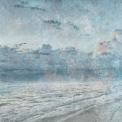 Evening At The Bay Black Modern Wood Framed Art Print with Double Matting by Phillip, Jamie