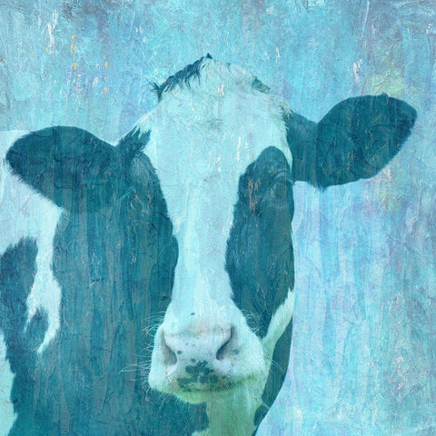 I can Moo White Modern Wood Framed Art Print by Phillip, Jamie