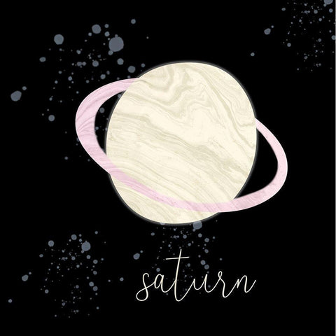 Saturn White Modern Wood Framed Art Print by Phillip, Jamie