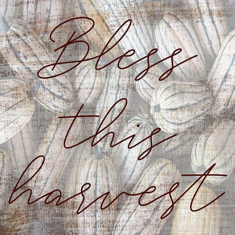 Bless This Harvest Black Ornate Wood Framed Art Print with Double Matting by Phillip, Jamie