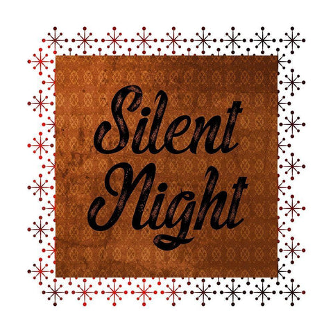 Silent Night Black Ornate Wood Framed Art Print with Double Matting by Phillip, Jamie