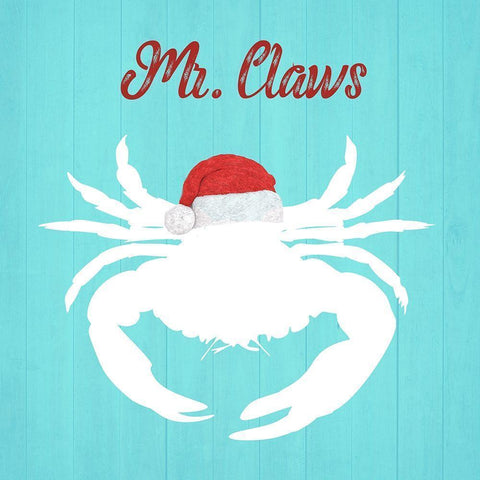 Mr. Claws White Modern Wood Framed Art Print by Phillip, Jamie