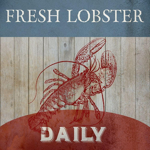 Fresh Lobster Gold Ornate Wood Framed Art Print with Double Matting by Phillip, Jamie