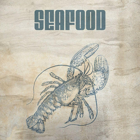 Seafood White Modern Wood Framed Art Print by Phillip, Jamie