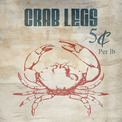 Crab Legs Gold Ornate Wood Framed Art Print with Double Matting by Phillip, Jamie