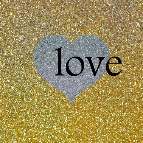 Love Gold 2 Gold Ornate Wood Framed Art Print with Double Matting by Phillip, Jamie