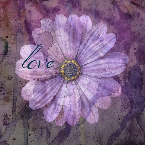 Watercolor Love 2 White Modern Wood Framed Art Print by Phillip, Jamie