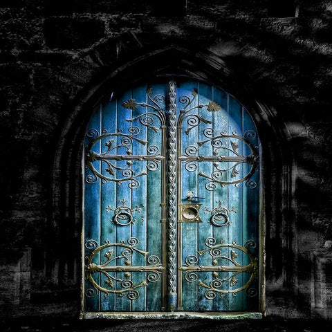 Corner Door 2 Black Modern Wood Framed Art Print with Double Matting by Phillip, Jamie