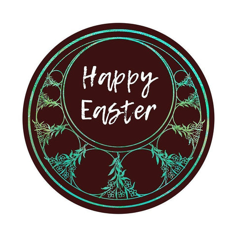 Happy Easter 2 Black Ornate Wood Framed Art Print with Double Matting by Phillip, Jamie