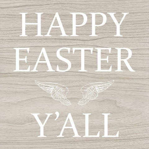 Easter yall White Modern Wood Framed Art Print by Phillip, Jamie