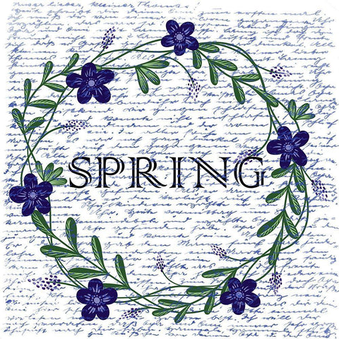 Spring Time Black Ornate Wood Framed Art Print with Double Matting by Phillip, Jamie