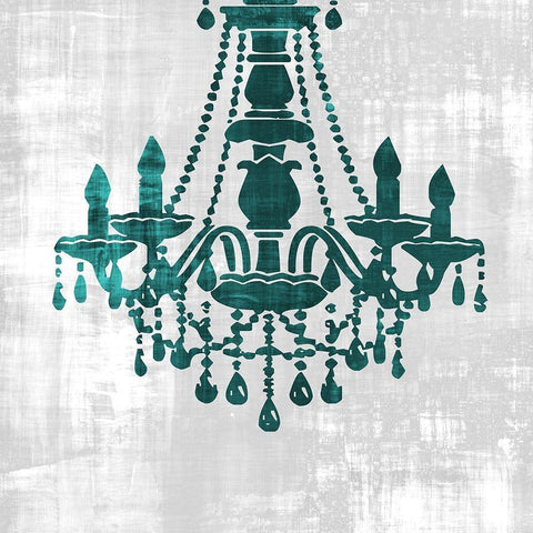 Chandelier Light 3 Black Modern Wood Framed Art Print with Double Matting by Phillip, Jamie