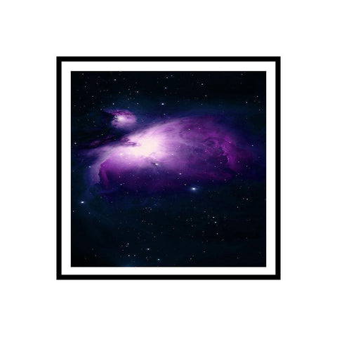 Space White Modern Wood Framed Art Print with Double Matting by Phillip, Jamie