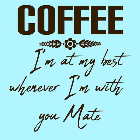 Coffee Mate 2 White Modern Wood Framed Art Print by Phillip, Jamie