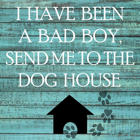 Dog House White Modern Wood Framed Art Print with Double Matting by Phillip, Jamie