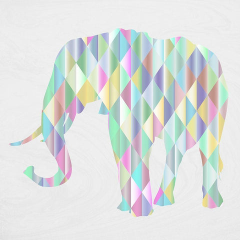 Prismaphant White Modern Wood Framed Art Print with Double Matting by Phillip, Jamie