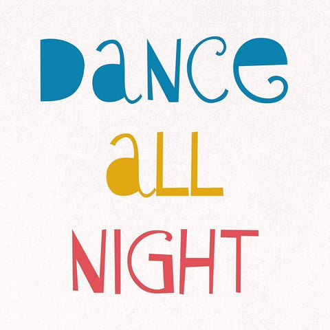 Dance All Night 2 Black Modern Wood Framed Art Print with Double Matting by Phillip, Jamie