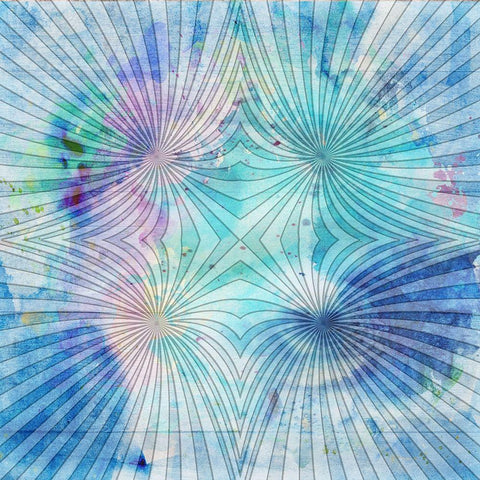 Geometrical Realm Black Modern Wood Framed Art Print with Double Matting by Phillip, Jamie
