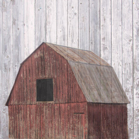 Farmhouse 3 Black Modern Wood Framed Art Print with Double Matting by Phillip, Jamie