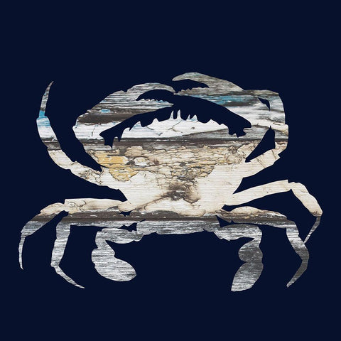 Blue Crab 2 Gold Ornate Wood Framed Art Print with Double Matting by Phillip, Jamie