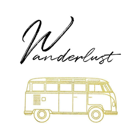 Wanderlust 3 Black Modern Wood Framed Art Print with Double Matting by Phillip, Jamie