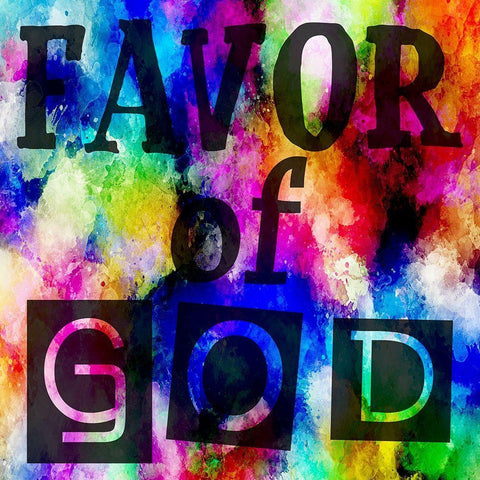 Favor Of God Black Ornate Wood Framed Art Print with Double Matting by Phillip, Jamie