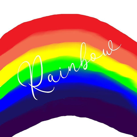 Lap Paint Rainbow White Modern Wood Framed Art Print by Phillip, Jamie