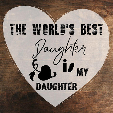 Daughter Black Modern Wood Framed Art Print with Double Matting by Phillip, Jamie