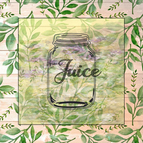 Juice Jar White Modern Wood Framed Art Print with Double Matting by Phillip, Jamie