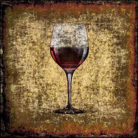 Vintage Wine White Modern Wood Framed Art Print with Double Matting by Phillip, Jamie