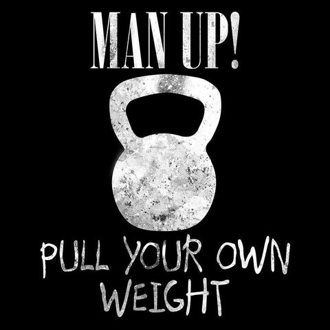 Gym Tough Gold Ornate Wood Framed Art Print with Double Matting by Phillip, Jamie