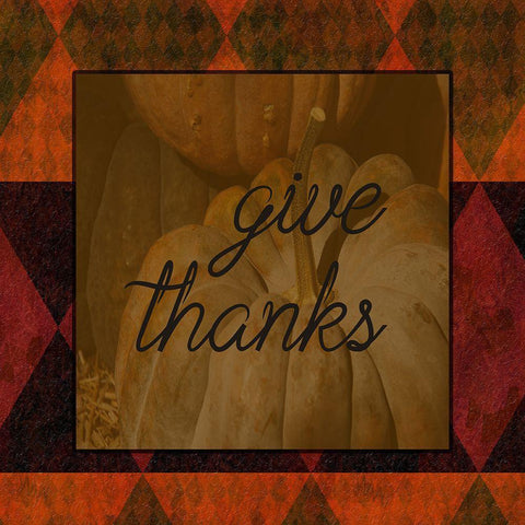 Give Thanks 2 White Modern Wood Framed Art Print by Phillip, Jamie