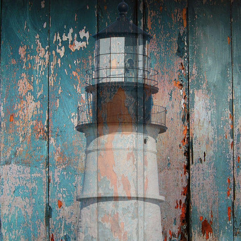 Lighthouse Black Modern Wood Framed Art Print by Phillip, Jamie