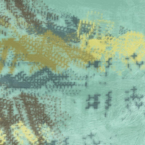 River Bed Abstract 1 Black Ornate Wood Framed Art Print with Double Matting by Phillip, Jamie