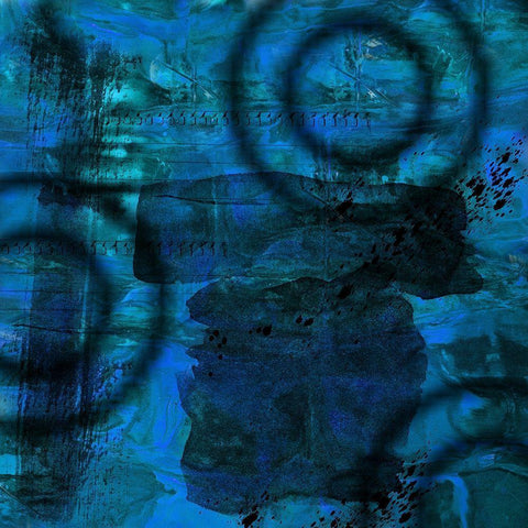 Hpero Abstract 2 Black Modern Wood Framed Art Print with Double Matting by Phillip, Jamie