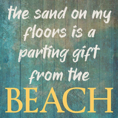 Sandy Floors White Modern Wood Framed Art Print by Phillip, Jamie