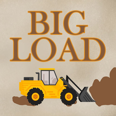 Big Load 1 White Modern Wood Framed Art Print with Double Matting by Phillip, Jamie