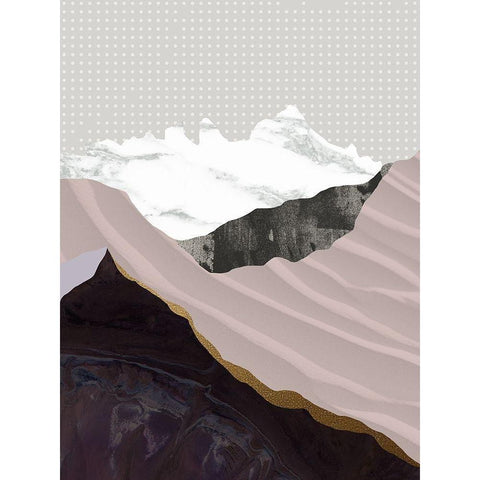 Moving Mountains I  White Modern Wood Framed Art Print by Urban Road