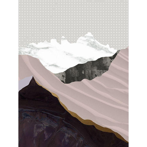 Moving Mountains I  Black Modern Wood Framed Art Print with Double Matting by Urban Road