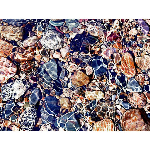 Tide Pools Art Print White Modern Wood Framed Art Print by Urban Road