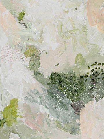 Moss and Ivy III White Modern Wood Framed Art Print with Double Matting by Urban Road
