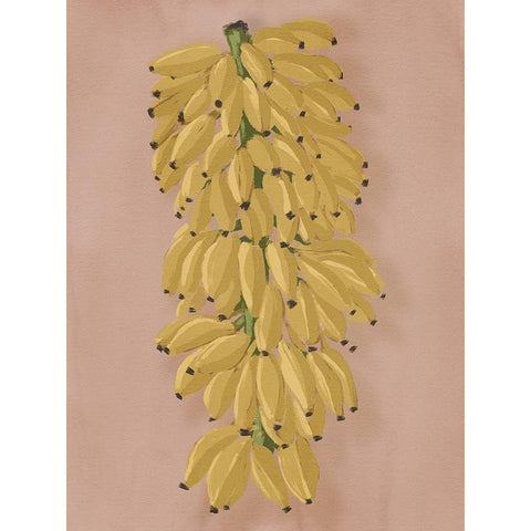 Platano I Pink White Modern Wood Framed Art Print by Urban Road