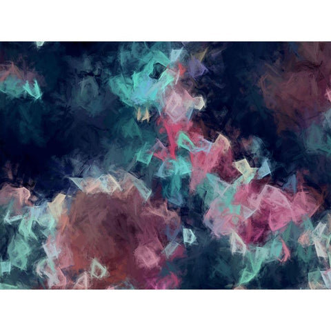 Diamond Storm Gold Ornate Wood Framed Art Print with Double Matting by Urban Road