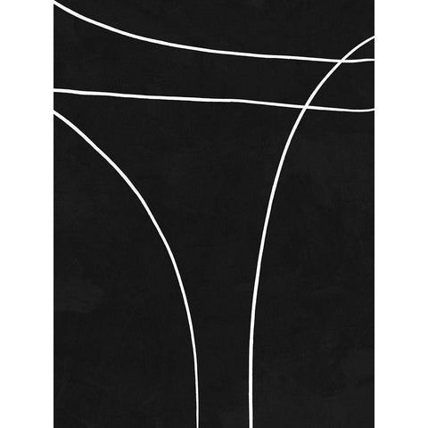 Apex Black Modern Wood Framed Art Print with Double Matting by Urban Road