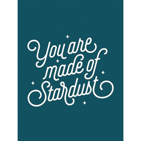 Stardust Poster White Modern Wood Framed Art Print by Urban Road